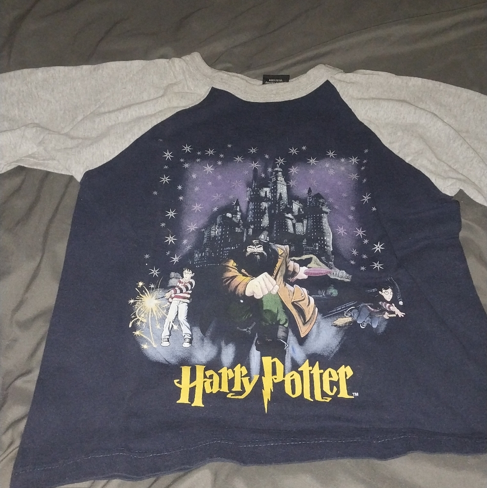 Vintage 2001 harry potter tshirt raglan large